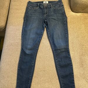 PAIGE Verdugo Ankle Dark Wash Straight Jeans Sz 27
